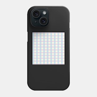 yellow,blue,violet mixed check Phone Case