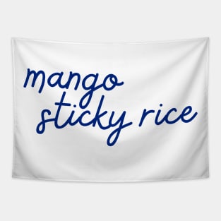 mango sticky rice - Thai blue - Flag color Tapestry