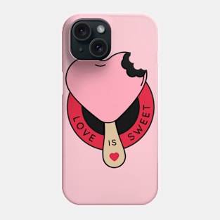 Love Is Sweet | Cute Valentine Badge Phone Case