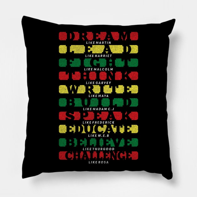 Black history month pride 2020 usa black power gift Pillow by opippi