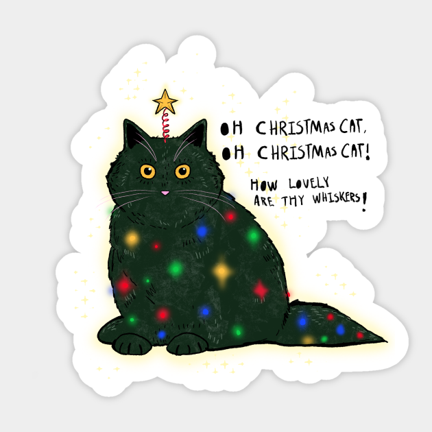 Christmas Cat - Christmas Cat - Sticker