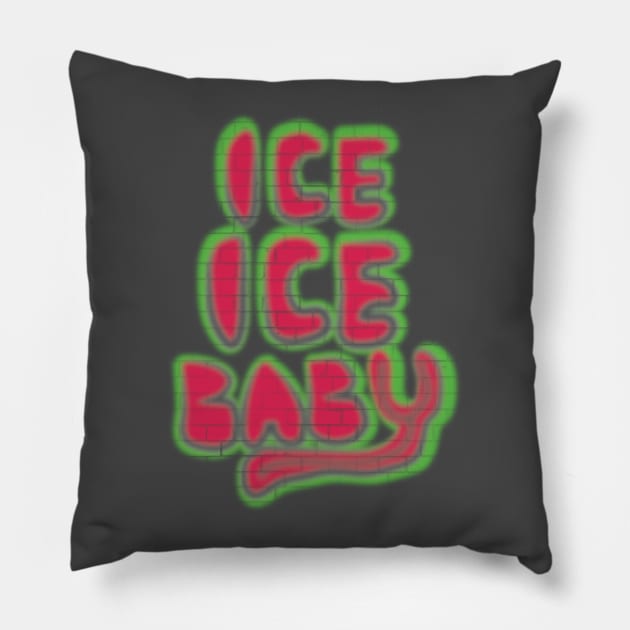 Ice Ice Baby Pillow by Rockwelder