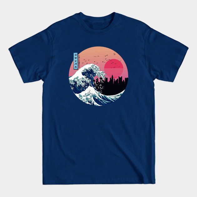 Disover Columbus Kanagawa Wave Retro - Columbus - T-Shirt