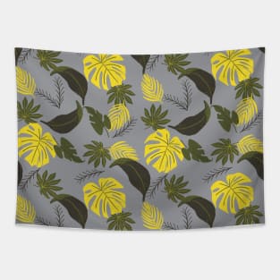 Tropical leaves pattern Tapestry