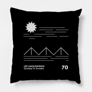 Lee Hazlewood / Minimal Graphic Design Tribute Pillow