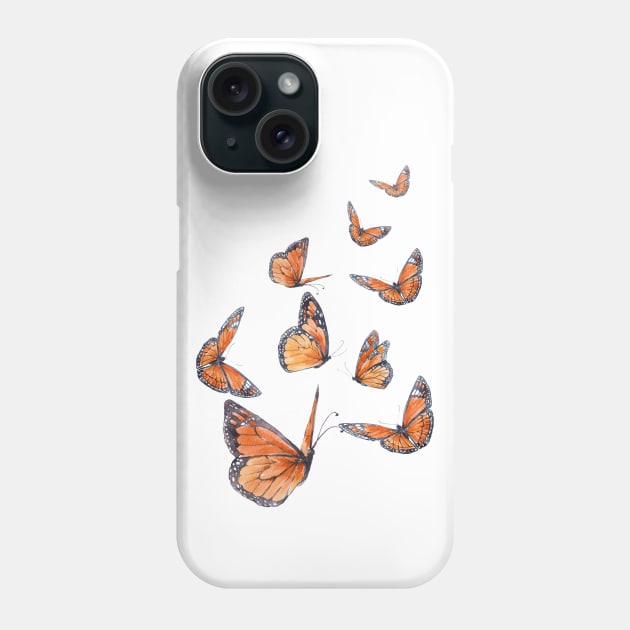 Monarch Butterfly Phone Case by Eva Passi Arts