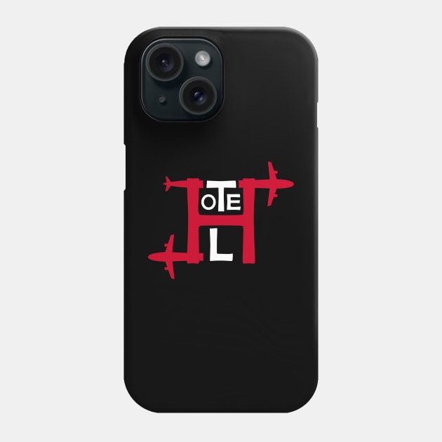 HOTEL Aviation Phonetic Alphabet Pilot Airplane Phone Case by For HerHim