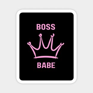 "Pink Power: Boss Babe Edition" Magnet