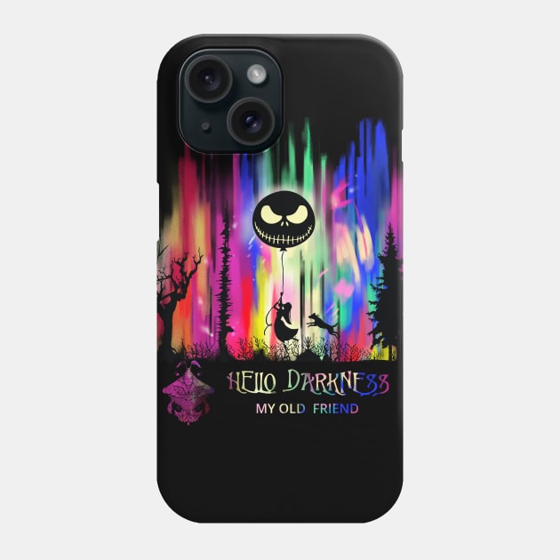 Hello Darkness My Old Friend v1 (Girl) Phone Case by Mystik Media LLC