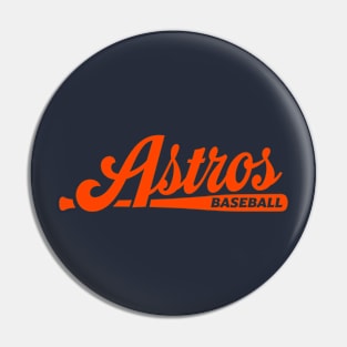 Astros Baseball Bat Pin