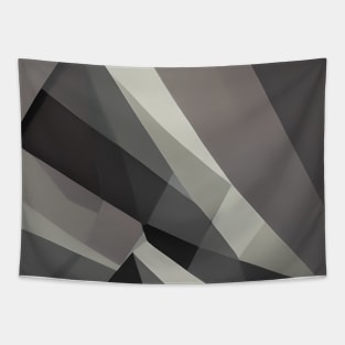 Classic Grey Geometric Pattern Tapestry