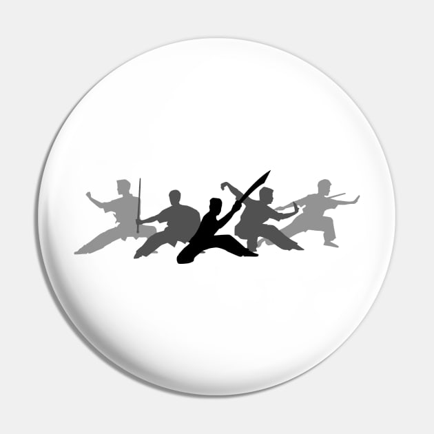 Wushu Sword Fighters Poses Silhouettes Pin by AnotherOne
