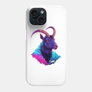 Living life on the edge, just like this mountain goat Phone Case