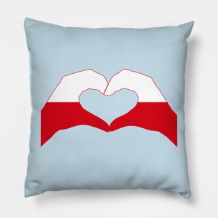 We Heart Poland Patriot Flag Series Pillow