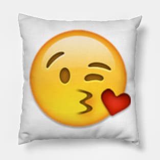 face throwing a kiss Pillow