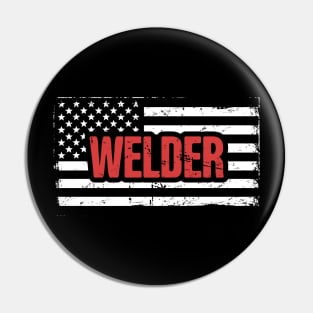 Welder American Flag | Welding Gift Pin