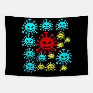 corona virus, corona, pandemic, covid-19, bacteria Tapestry