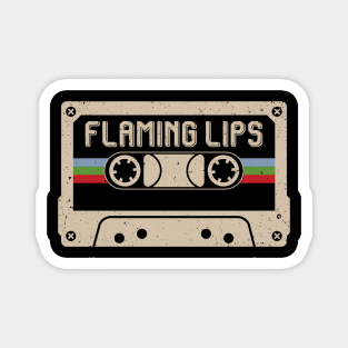 Personalized Flaming Name Birthday Vintage Cassette Tape Magnet