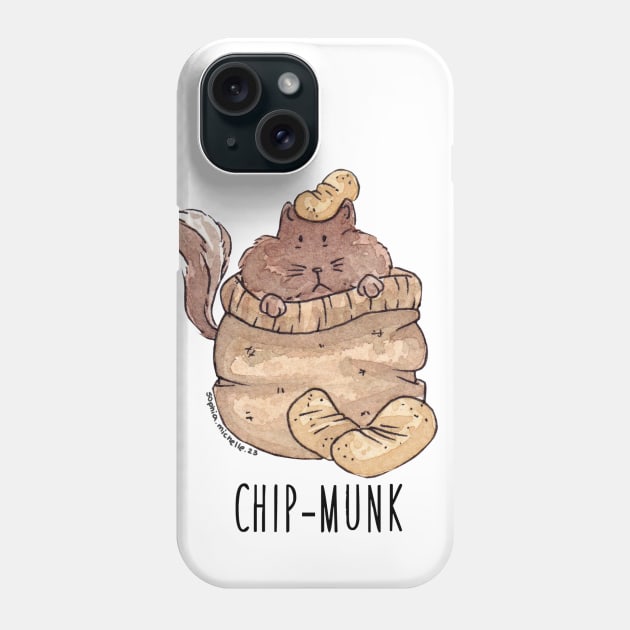 CHIP-MUNK Phone Case by sophiamichelle