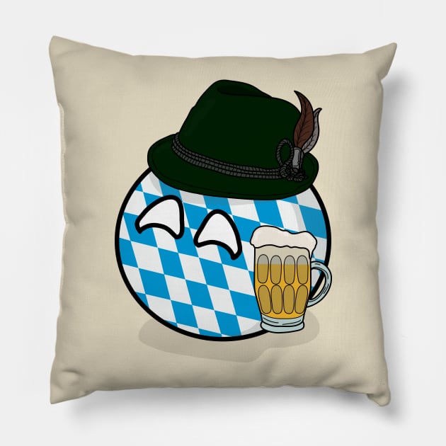 Polandball - Bavaria Pillow by DigitalCleo