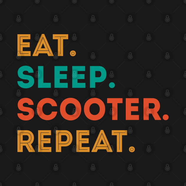 Discover eat sleep scooter repeat - Scooter Lover - T-Shirt