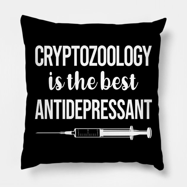 Antidepressant Cryptozoology Cryptid Cryptids Pillow by relativeshrimp