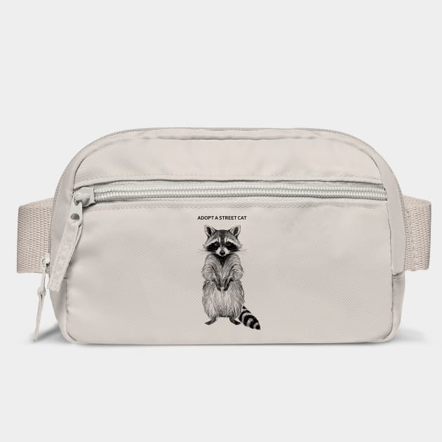 Adopt a Street Cat Funny Raccoon Animal Lover Meme by Anticorporati
