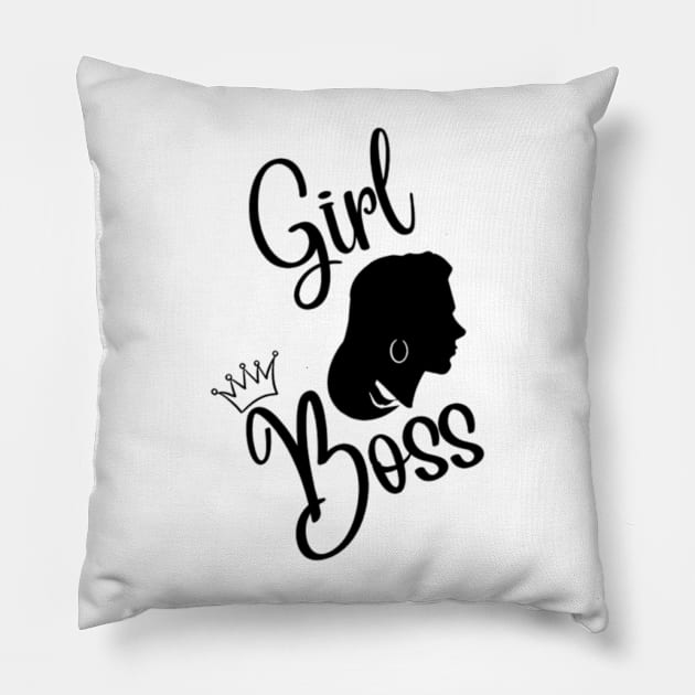 Girl Boss Pillow by Fanu2612