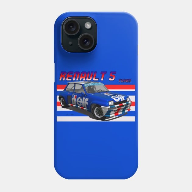 Renault 5 Turbo Group B Phone Case by PjesusArt