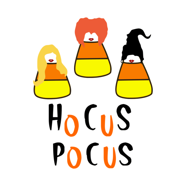 Hocus Pocus Candy Corn Halloween shirt design by Cargoprints