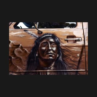 indian apache, car airbrush T-Shirt