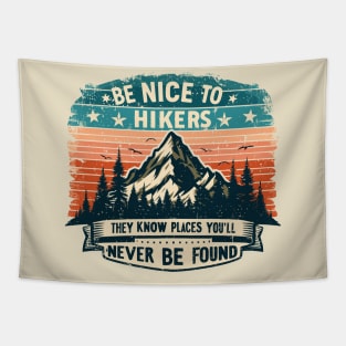 Be Nice to Hikers Embracing Kindness on the Hiking Path Tapestry