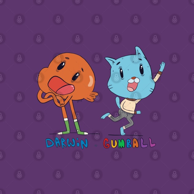 Darwin -n- Gumball by Peanuttiedesign