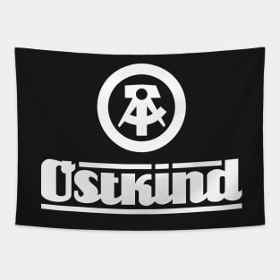 Ostkind with DDR logo (white) Tapestry