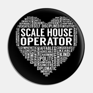 Scale House Operator Heart Pin