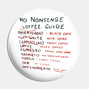 Coffee in Plain English Pin