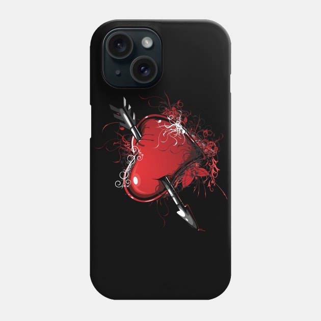 Valentine's Day - Heart with arrow Phone Case by GNDesign