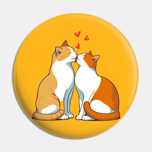 kitty kiss Pin