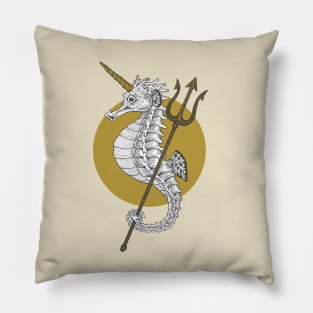 War Seahorse Pillow