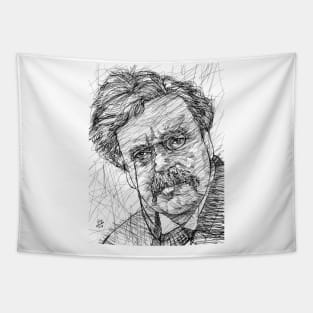 G. K. CHESTERTON ink portrait .3 Tapestry