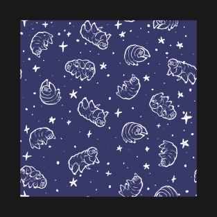 Tardigrades in Space (blue) T-Shirt