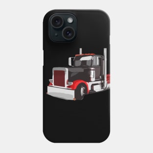 Semi Truck 18 Wheeler Trucker Peterbilt KW Phone Case