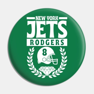 New York Jets Aaron Rodgers 8 Helmet American Football Pin