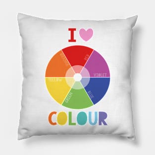 I love color colorwheel Pillow