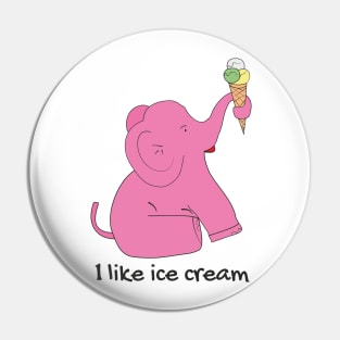 Pink Elephant Pin