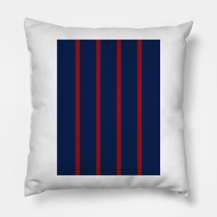 Bordeaux Navy Maroon Pinstripes Retro 1994 Pillow