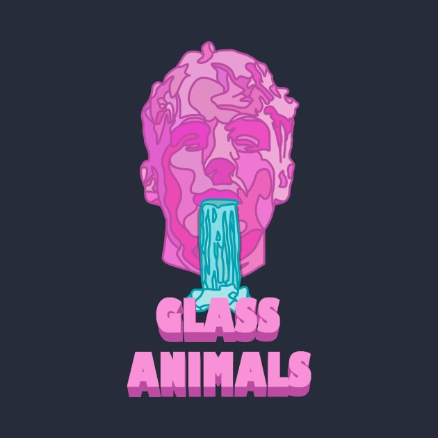 Glass Animals Soda Waterfalls (Head and Logo) by SpareFilm