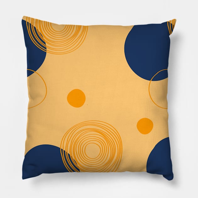 Abstract circle pattern Pillow by Word and Saying