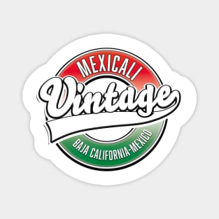 Mexicali Baja California vintage logo. Magnet