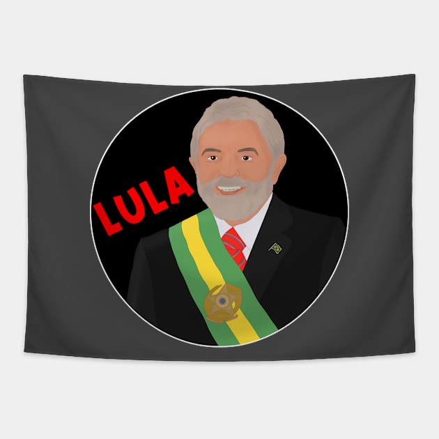 Lula Brazil Tapestry by DiegoCarvalho